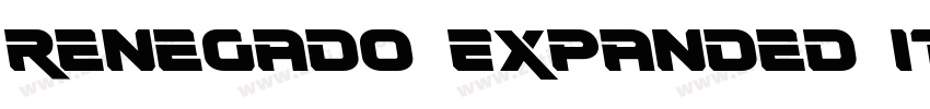 Renegado Expanded It字体转换
